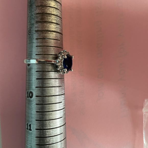 Princess Diana Sapphire Ring Copy. Vintage Sapphire Ring Copy. Size 9 - Picture 12 of 13